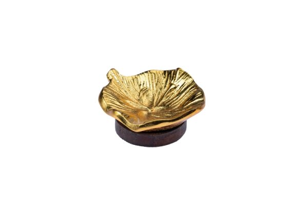 Räucherschale „Blume“ Gold 7 x 7 cm