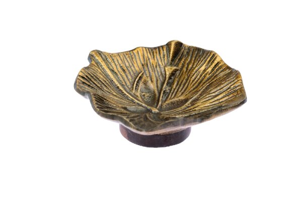 Räucherschale „Blume“ Bronze 12 x 12 cm