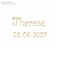 Taufkerze Ø 4 x H 40 cm mit Taube mit Name &...