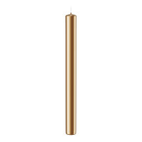 Stabkerzen Gold Ø 2,3 x H 25 cm, 10 Stück
