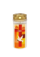 AETERNA Grablicht "Kreuz Orange/Rot mit...