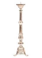 Altarleuchter vernickelt H 85 cm
