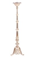 Altarleuchter vernickelt H 110 cm