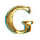 Wachsbuchstabe CLASSIC "G" 8mm, Gold