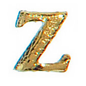 Wachsbuchstabe CLASSIC "Z" 8mm, Gold